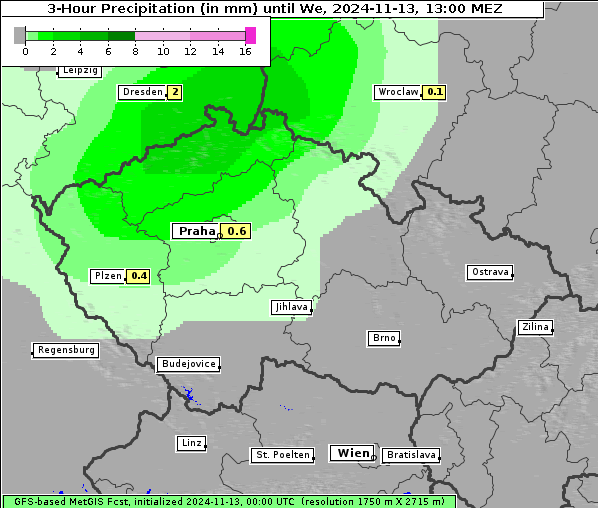 Niederschlag, 13. 11. 2024
