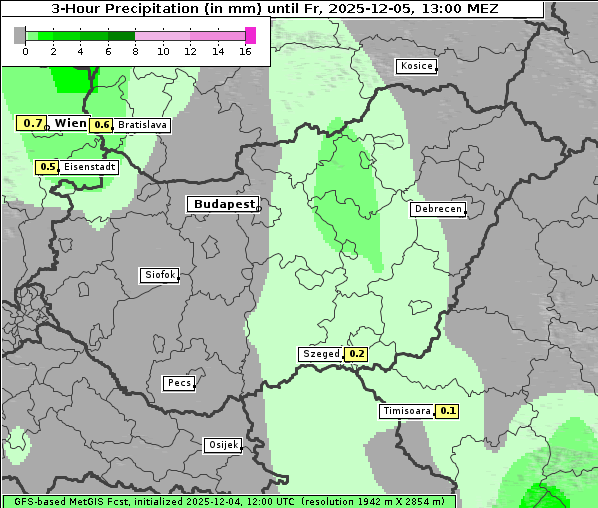 Niederschlag, 5. 12. 2025