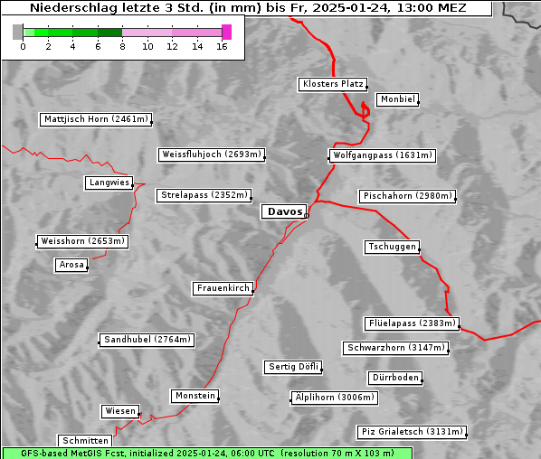 Niederschlag, 24. 1. 2025