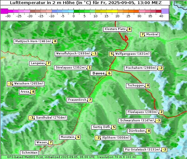 Temperatur, 5. 9. 2025