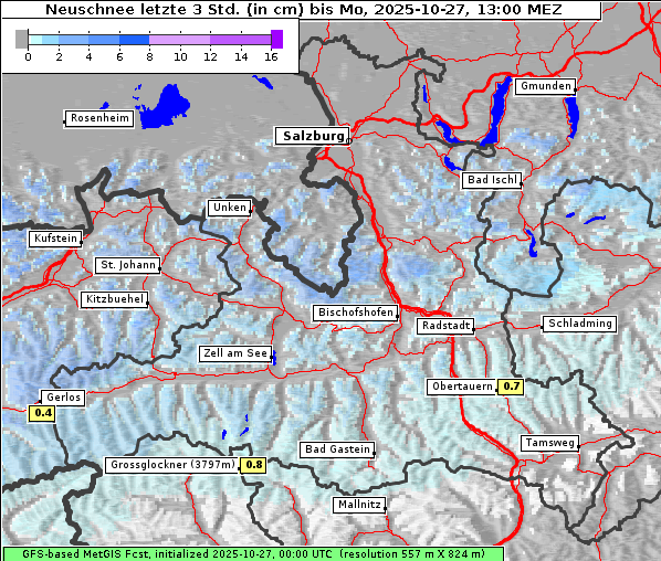 Neuschnee, 27. 10. 2025