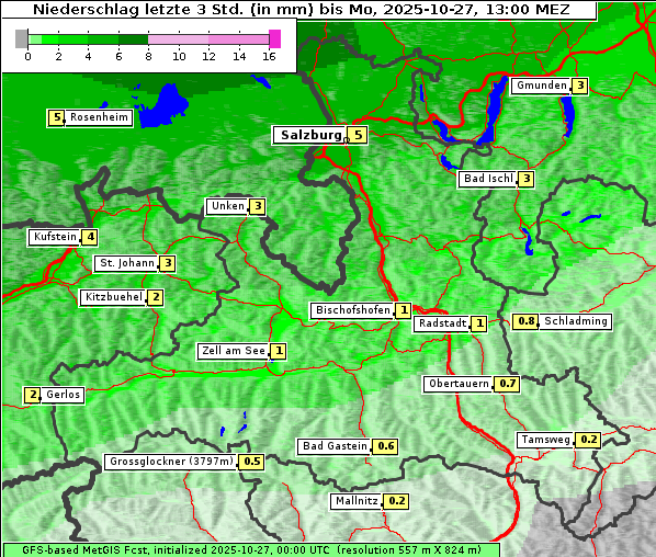 Niederschlag, 27. 10. 2025