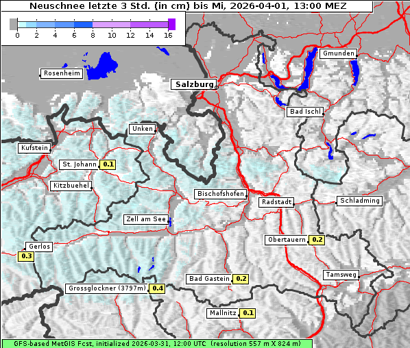 Neuschnee, 1. 4. 2026
