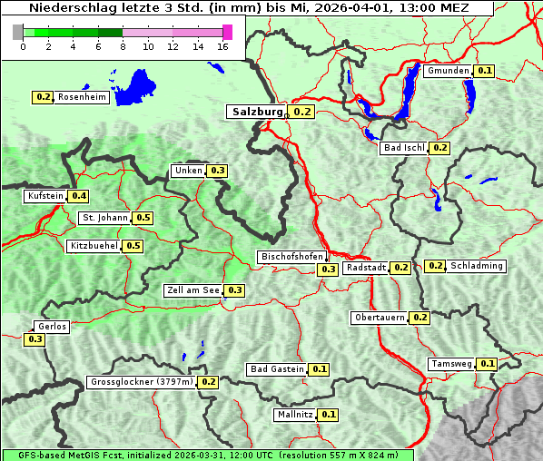 Niederschlag, 1. 4. 2026