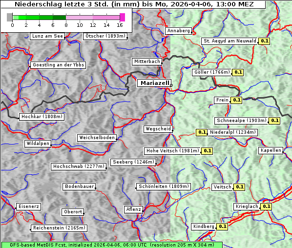 Niederschlag, 6. 4. 2026