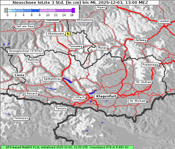 Neuschnee, 3. 12. 2025