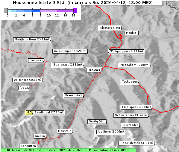 Neuschnee, 12. 4. 2026