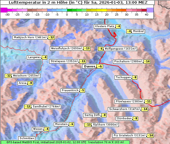 Temperatur, 3. 1. 2026