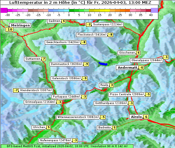 Temperatur, 3. 4. 2026