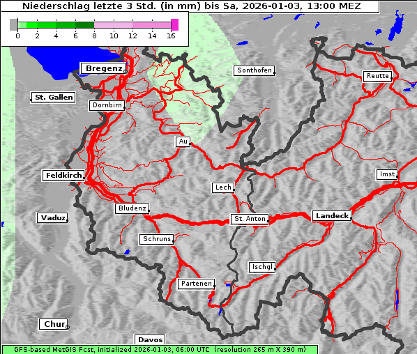 Niederschlag, 3. 1. 2026