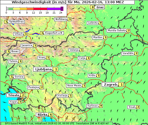 Wind, 16. 2. 2026