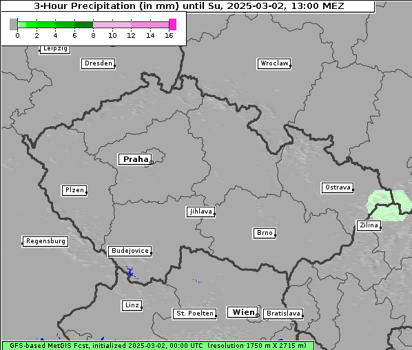 Niederschlag, 2. 3. 2025