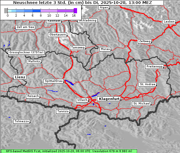 Neuschnee, 28. 10. 2025