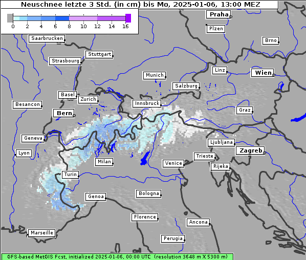 Neuschnee, 6. 1. 2025