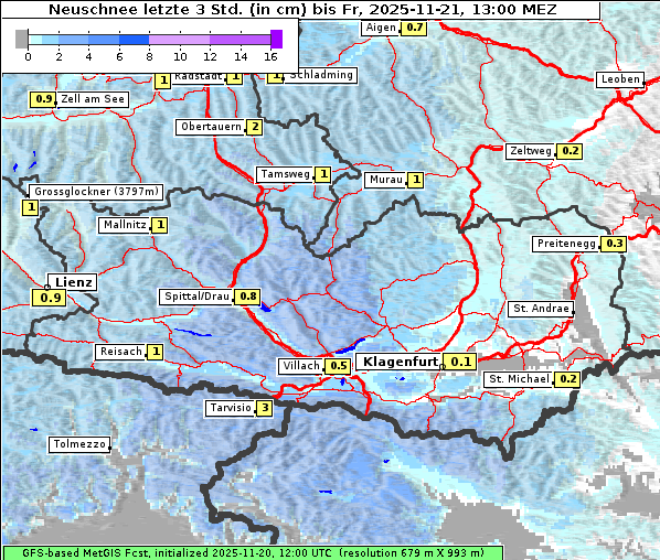 Neuschnee, 21. 11. 2025