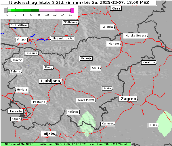 Niederschlag, 7. 12. 2025