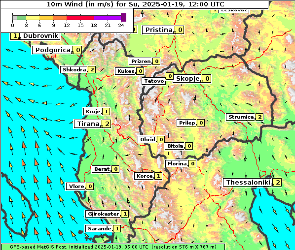 Wind, 19. 1. 2025