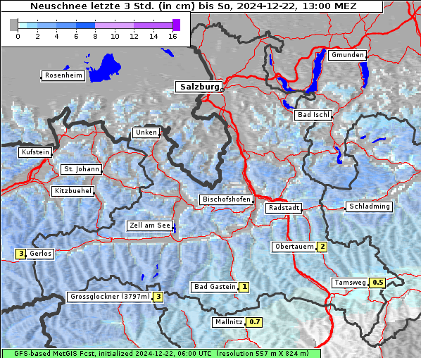 Neuschnee, 22. 12. 2024