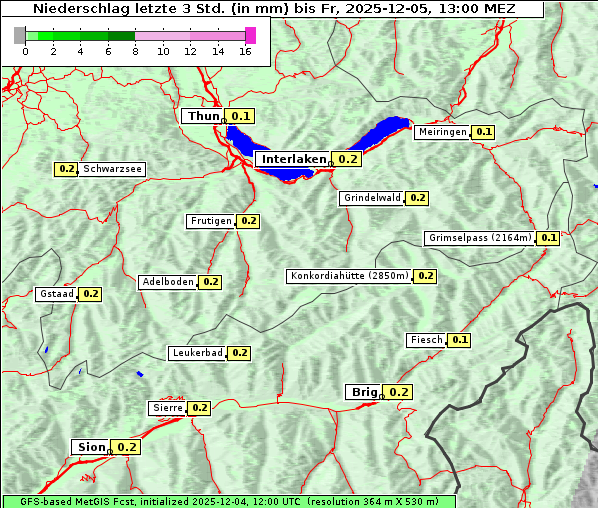 Niederschlag, 5. 12. 2025