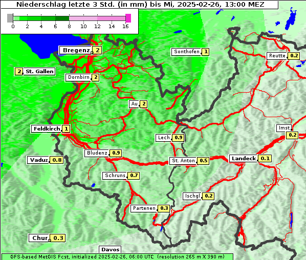 Niederschlag, 26. 2. 2025