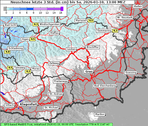 Neuschnee, 10. 1. 2026