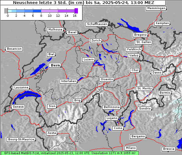Neuschnee, 24. 5. 2025