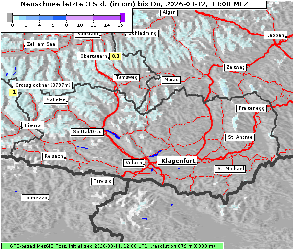 Neuschnee, 12. 3. 2026