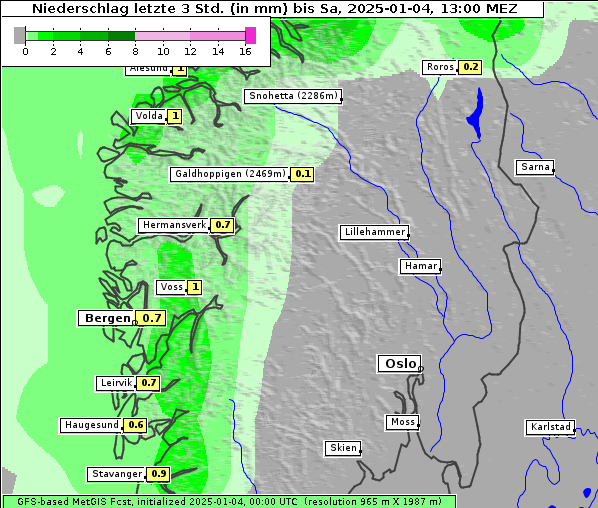 Niederschlag, 4. 1. 2025