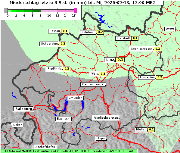 Niederschlag, 18. 2. 2026