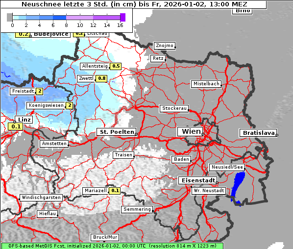 Neuschnee, 2. 1. 2026