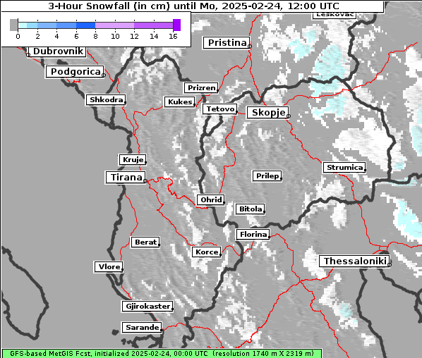 Neuschnee, 24. 2. 2025