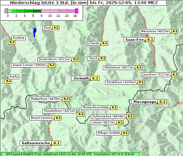 Niederschlag, 5. 12. 2025