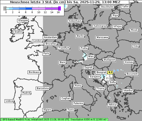 Neuschnee, 29. 11. 2025