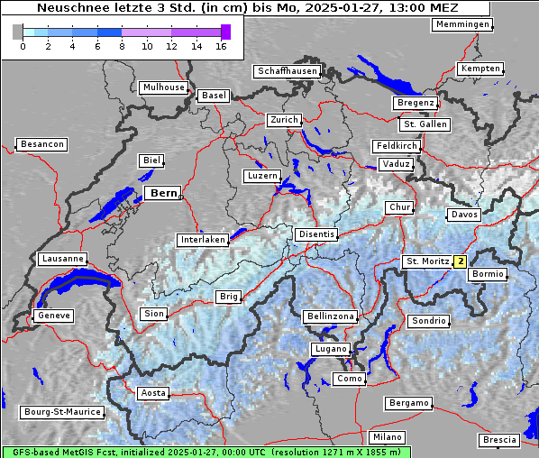 Neuschnee, 27. 1. 2025