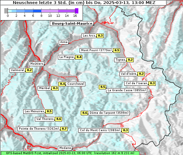 Neuschnee, 13. 3. 2025