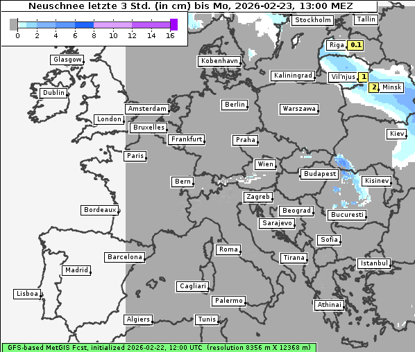 Neuschnee, 23. 2. 2026