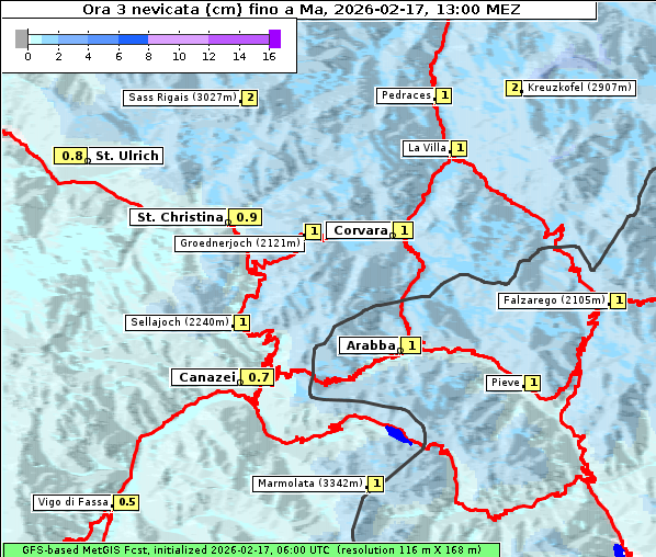 Neuschnee, 17. 2. 2026