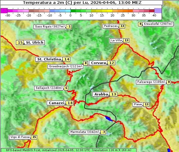 Temperatur, 6. 4. 2026