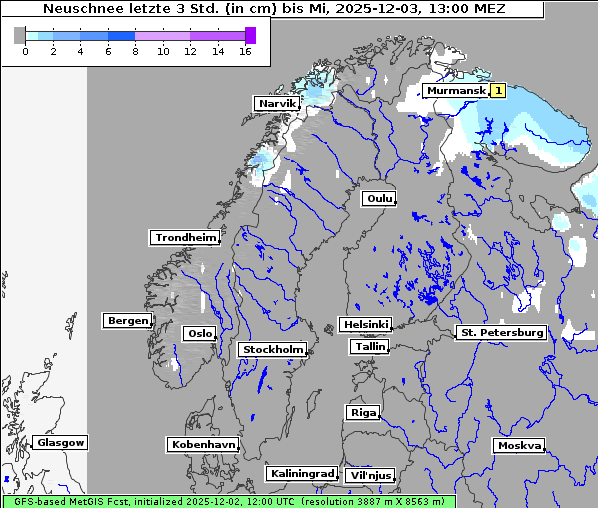 Neuschnee, 3. 12. 2025