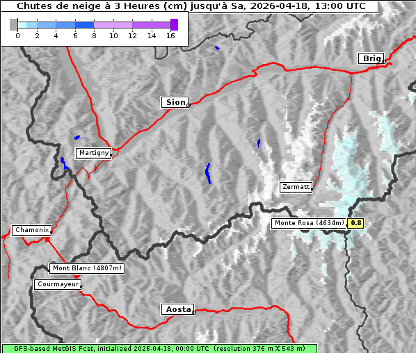 Neuschnee, 18. 4. 2026