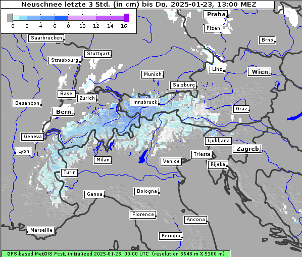 Neuschnee, 23. 1. 2025