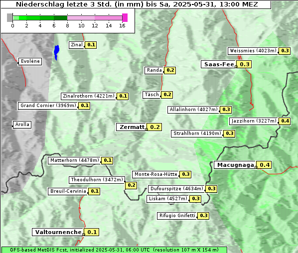 Niederschlag, 31. 5. 2025