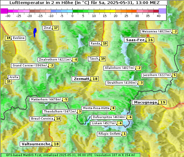 Temperatur, 31. 5. 2025
