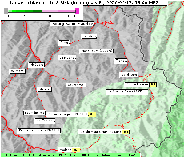 Niederschlag, 17. 4. 2026