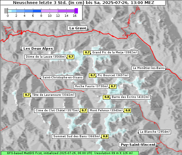 Neuschnee, 26. 7. 2025