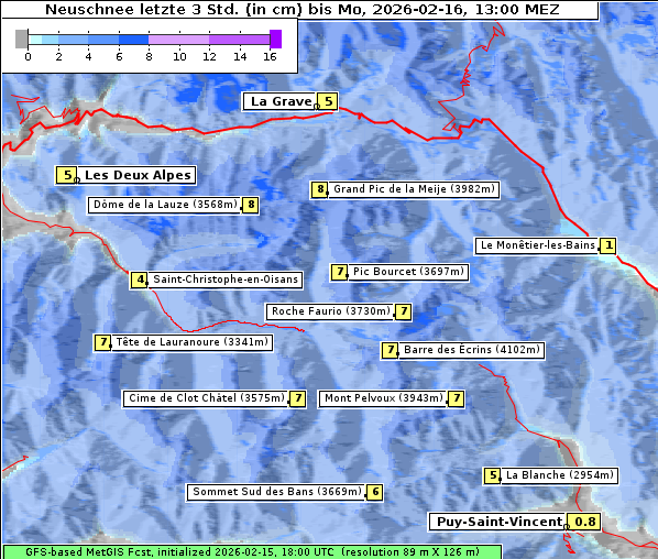 Neuschnee, 16. 2. 2026