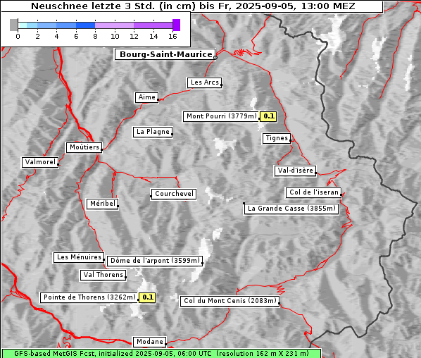 Neuschnee, 5. 9. 2025