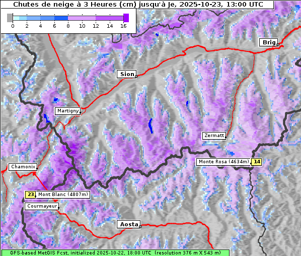 Neuschnee, 23. 10. 2025