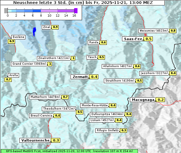 Neuschnee, 21. 11. 2025