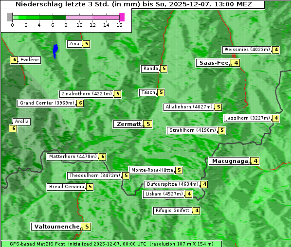 Niederschlag, 7. 12. 2025